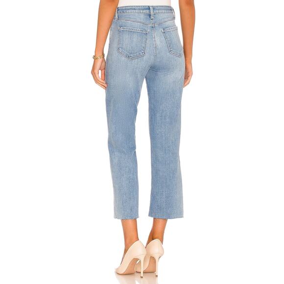 L'Agence Wanda Wide Leg Jeans Size 29 Highland Blue High Rise Crop Casual Staple - Picture 7 of 14